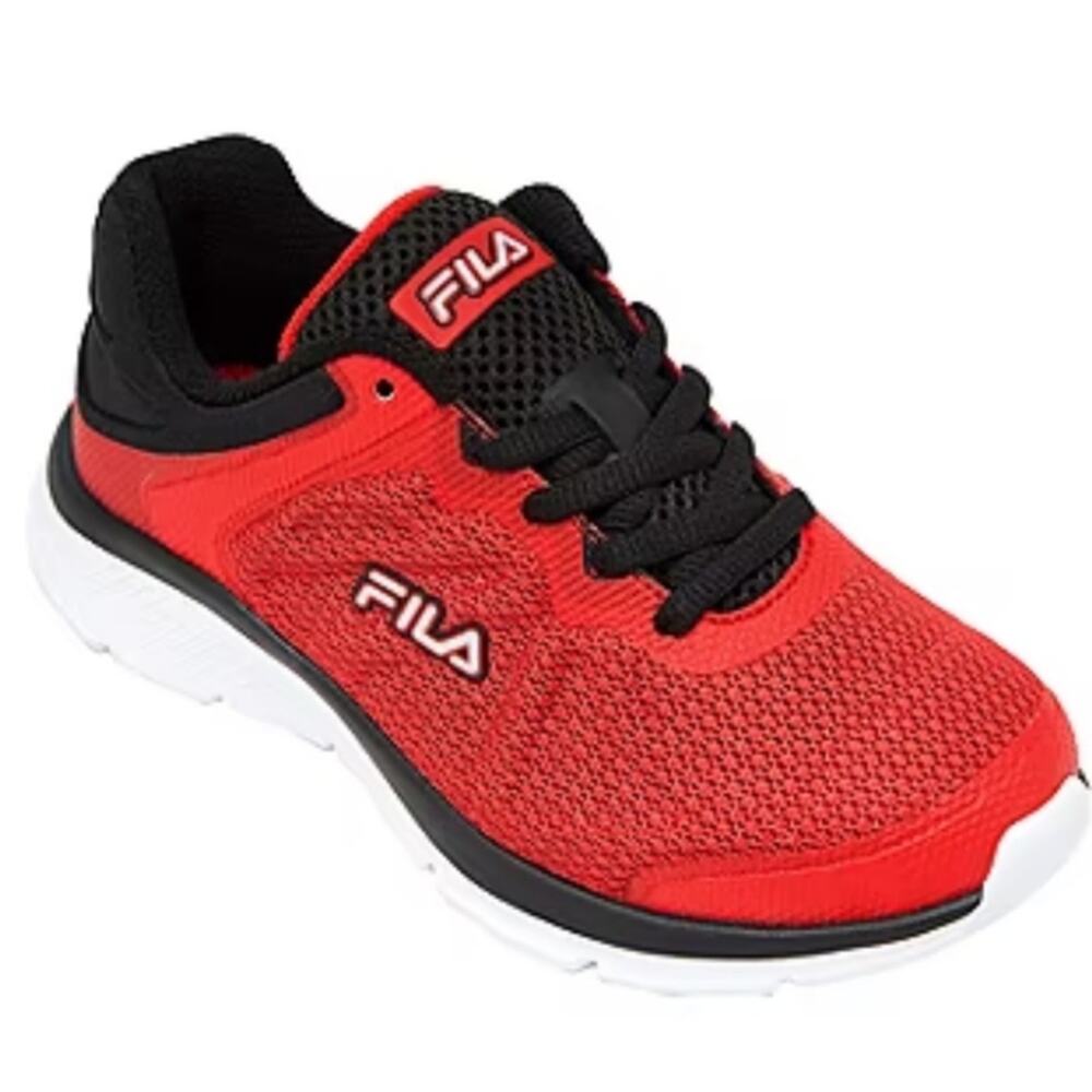 FILA NWT BOYS RED/BLACK CORE CALIBRATION 21 RUNNING SHOES